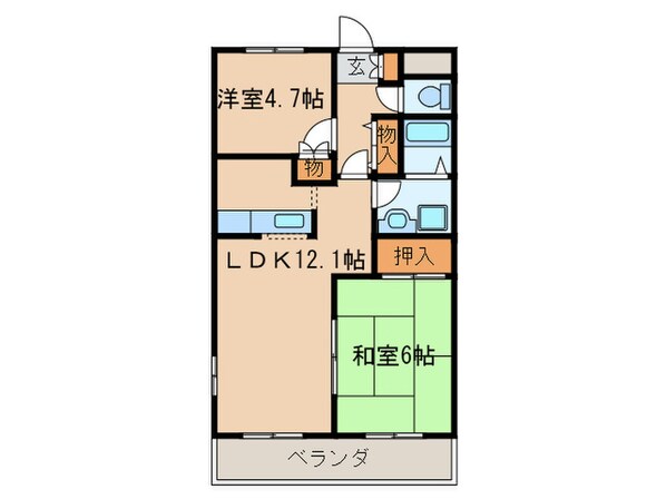 ミレニアムダイトクの物件間取画像